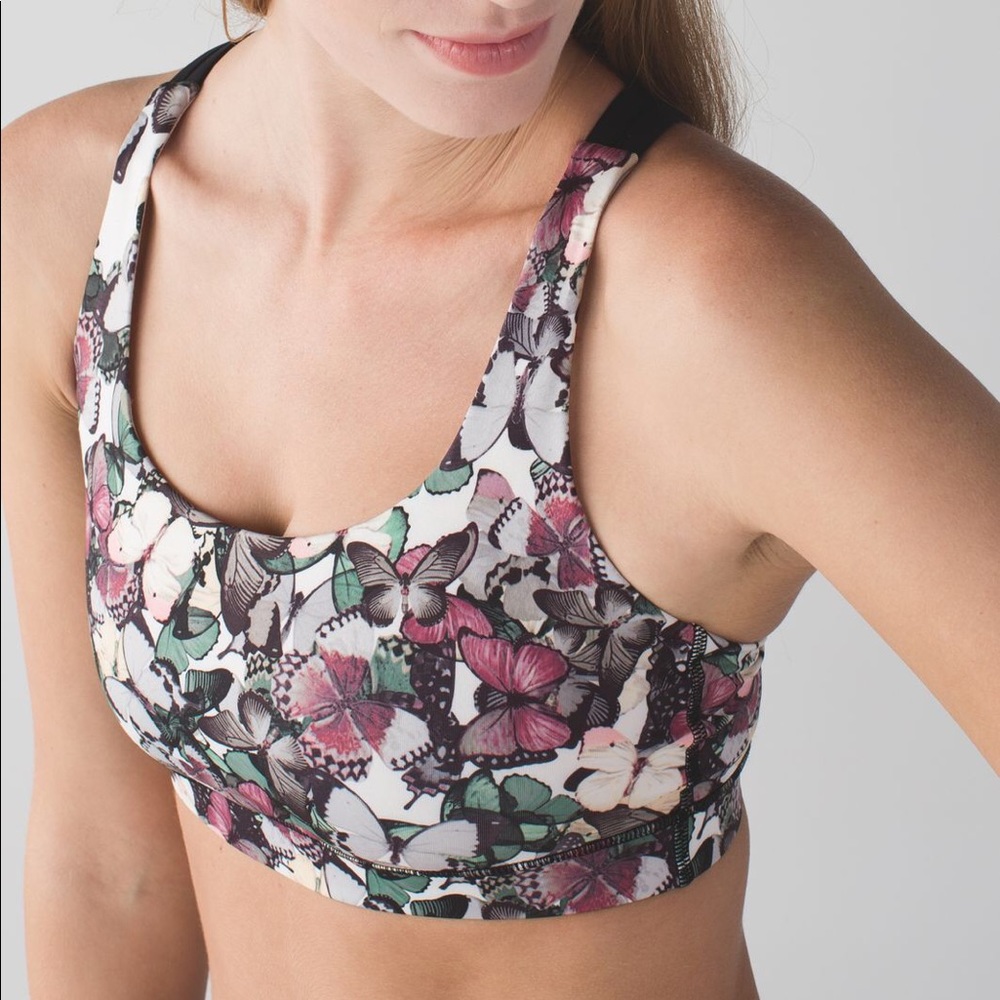 Lululemon Energy Bra in Butterfly Print